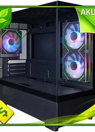 Ve корпус комп'ютерний 1stplayer mini new version tower без бж micro atx mini itx argb з загартованим n6w_ver