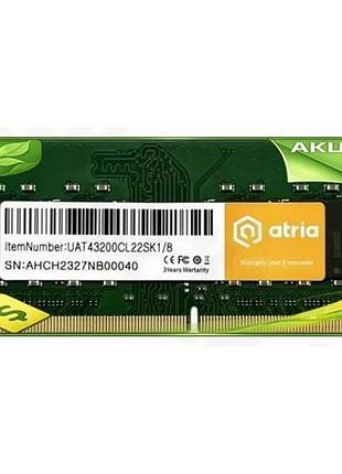 Ve пам'ять so-dimm ddr4 8гб new version 3200мгц atria для ноутбука оперативна пам'ять для комп'ютера n6w_ver