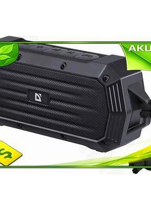 Ve портативная колонка defender octagon new version bluetooth 5.1 черная для музыки с fm mp3 usb micro n6w_ver