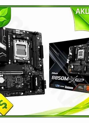 Ve материнська плата asrock am5 new version b850m-x r2.0 microatx для пк з 2xddr5 4xsata3 2xm.2 7xusb n6w_ver