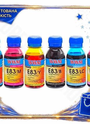 Dm комплект чорнил wwm специфікація 2.2 для epson 6 штук 100 мл водорозчинні чорнило для друку кольоро spe|lz