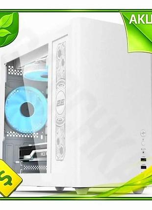 Ve корпус mini tower 2e new version credo plus white для micro atx mini itx з argb вентиляторами і заг n6w_ver