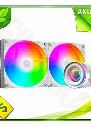 Ve система жидкостного охлаждения id-cooling new version fx240 inf white argb для процессора до 300 вт n6w_ver