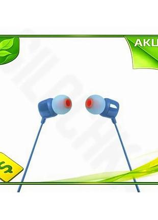 Ve наушники jbl проволочные синие new version с микрофоном 3,5 мм вакуумные для смартфона с ушным фикс n6w_ver