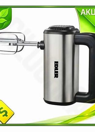 Ve міксер edler 250w ручний new version з нержавіючої сталі 5 швидкостей для збивання тіста і яєць n6w_ver