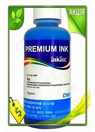 Ve чорнило inktec пігментне cyan new version 100 мл для принтерів hp фарба для друку картриджів n6w_ver