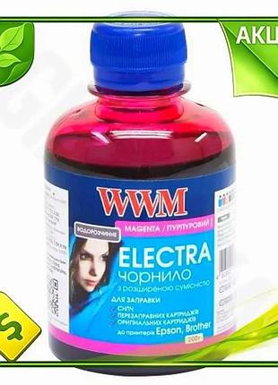 Ve чорнило wwm epson universal new version magenta 200 мл водорозчинне для струменевого друку кольоров n6w_ver
