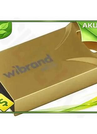 Ve флеш накопитель usb 64гб new version wibrand gold компактный металлический моноблок для хранения да n6w_ver