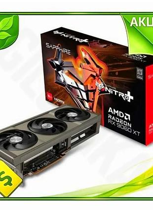 Ve відеокарта radeon rx 9060 new version xt sapphire nitro+ 16gb gddr6 для ігор з активним охолодження n6w_ver