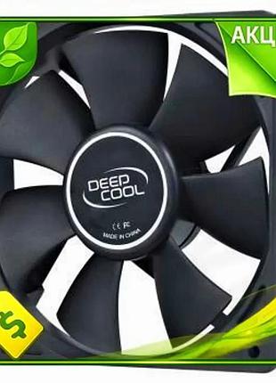Ve вентилятор deepcool 120 мм new version чорний тихий охолоджувач для корпусу комп'ютера гідродинаміч n6w_ver