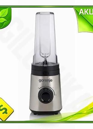 Ve блендер gorenje фитнес-блендер 320вт new version для приготовления смузи и коктейлей inox 0,6л n6w_ver