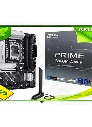 Ve материнська плата asus prime new version b860m-a wifi lga1851 для пк з wifi 6e і bluetooth 5.3 micr n6w_ver