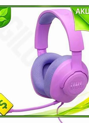 Ve навушники jbl quantum 100m2 new version purple дротові геймерські з мікрофоном 3,5 мм накладні для n6w_ver