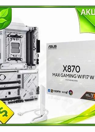 Ve материнська плата am5 asus new version x870 max gaming wifi7 4xddr5 для геймерів пк з wifi 7 та hdm n6w_ver