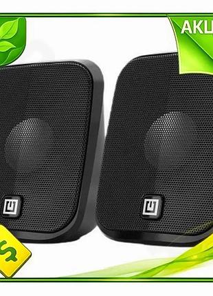 Ve колонки 2.0 real-el s-25 new version black usb акустична система для комп'ютера та ноутбука дротові n6w_ver