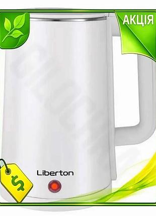 Ve электрочайник liberton 1500w 1.8л new version нержавеющая сталь с автоматическим отключением для до n6w_ver