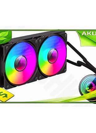 Ve система жидкостного охлаждения gamemax new version iceburg 240 infinity черная aio кулер для процес n6w_ver