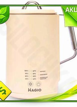 Ve электрочайник magio 1500w 1.5л new version сенсорный дисплей с терморегулятором для чая и кофе нерж n6w_ver