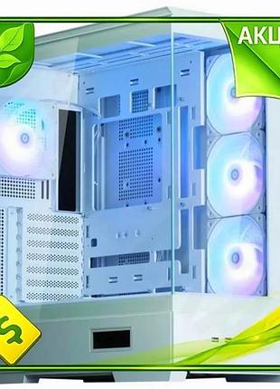 Ve корпус zalman p50 ds new version white midi tower для пк з argb вентиляторами та lcd екраном для ге n6w_ver