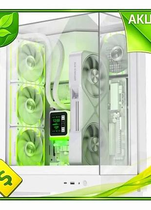 Ve корпус для пк gamemax new version t20 white mid tower microatx mini-itx з загартованим склом argb в n6w_ver
