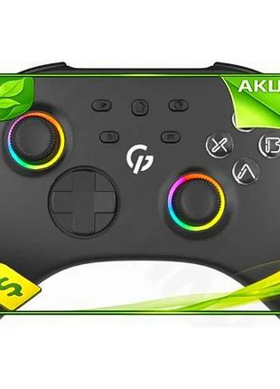 Ve геймпад беспроводной gamepro для new version пк switch android ios с вибрацией rgb подсветкой контр n6w_ver