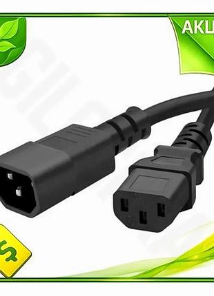 Ve кабель живлення colorway 1.8 new version м чорний для пк і дбж iec c14 iec c13 електричний шнур жив n6w_ver