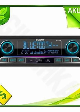 Ve автомагнитола baxster 1 din new version bluetooth 5.3 с usb и microsd мультимедийный центр для авто n6w_ver