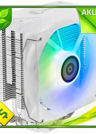 Ve кулер для процессора qube new version активное охлаждение 120 мм argb белый для intel amd до 160 вт n6w_ver