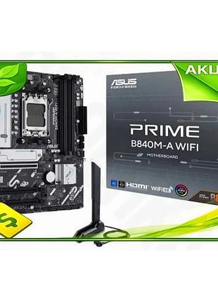 Ve материнська плата asus prime new version am5 4xddr5 wifi 6e для пк з hdmi 2xdp microatx n6w_ver