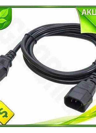 Ve кабель питания patron 1.8 new version м черный iec c14 - iec c13 для пк и ибп электрический кабель n6w_ver