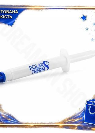 Dm термопаста polartherm x-10 специфікація 2.2 5 г шприц 3,8 вт/мк охолоджуюча паста для процесорів ко spe|lz
