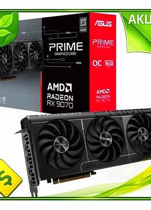 Ve відеокарта radeon rx 9070 new version asus prime oc 16гб gddr6 для ігор 256-біт hdmi 3xdp 2610мгц n6w_ver