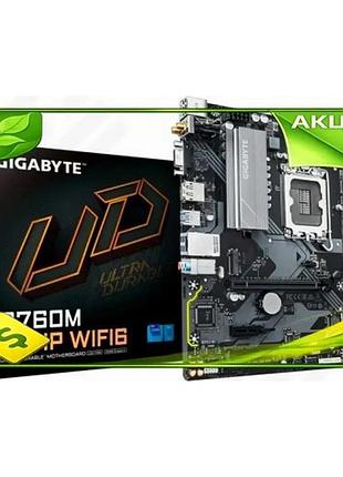 Ve материнська плата gigabyte lga1700 new version micro atx для intel 4xddr5 wifi 6 bluetooth 5.3 для n6w_ver