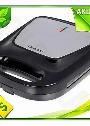Ve мультимейкер liberton 1400w 4в1 new version гриль сэндвичница вафельница для приготовления пищи кух n6w_ver