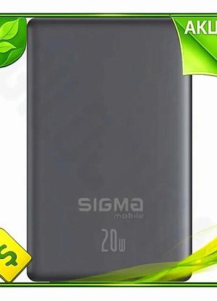 Ve універсальна мобільна батарея 10000 new version mah sigma grey powerbank для зарядки смартфонів та n6w_ver