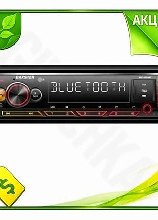 Ve автомагнитола baxster 1 din new version bluetooth 5.3 с usb и microsd для автомобиля с многоцветным n6w_ver