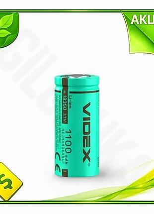Ve аккумулятор 18350 videx 1100mah new version li-ion 3.7v без защиты батарея для электронных сигарет n6w_ver
