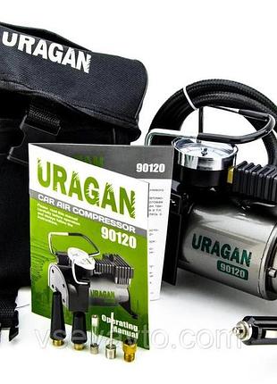 Компресор "uragan" 12v 170вт 37л. 14а 1 м. шланг 90120 8 шт. nai
