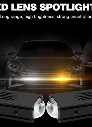 Фара-led прямокутник 35w 40*22*55mm 12-80v external sportlight a1 на одну лінзу w/y nai