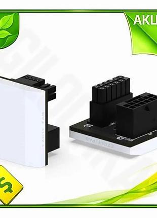 Ve адаптер ezdiy-fab 12vhpwr 180° new version white для rtx 40xx живлення відеокарт підключення до 600 n6w_ver