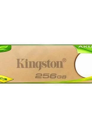 Ve флеш накопитель usb 256гб new version kingston золотой 3.2 gen 1 для хранения данных моноблок n6w_ver