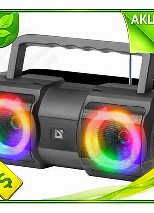 Ve портативна колонка defender beatbox new version 20 20 вт bluetooth 5.1 для музики з fm-приймачем та n6w_ver