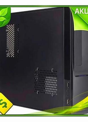 Ve корпус prologix e100 slim new version 400w чорний компактний корпус для пк micro atx mini itx sff n6w_ver