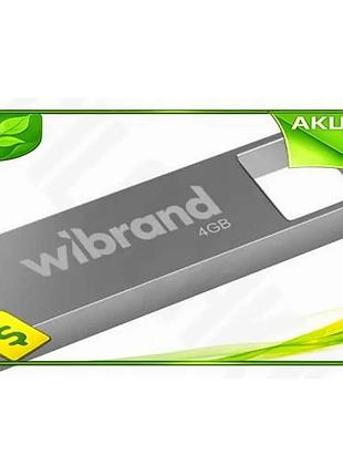 Ve флеш накопитель usb 4гб new version wibrand серебристый usb 2.0 металлический накопитель для хранен n6w_ver