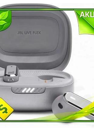 Ve наушники jbl live flex new version silver беспроводные bluetooth с микрофоном для смартфона с функц n6w_ver