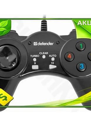 Ve геймпад defender vortex usb new version черный для пк игровой контроллер с 13 кнопками и режимом tu n6w_ver