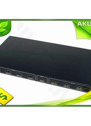 Ve розгалужувач hdmi atcom на new version 8 портів v1.4 до 25 м для телевізора проекторів спліттер для n6w_ver