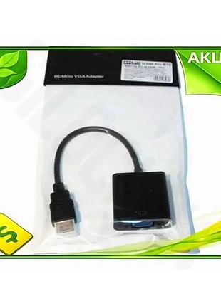 Ve перехідник hdmi m - new version vga f емулятор монітора stlab 20 см чорний адаптер для підключення n6w_ver