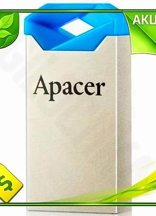 Ve флеш накопитель usb 32гб new version apacer ah111 серебристый синий компактный накопитель для хране n6w_ver