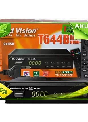 Ve tv-тюнер внешний автономный world new version vision h.265 для эфирного телевидения iptv медиаплеер n6w_ver